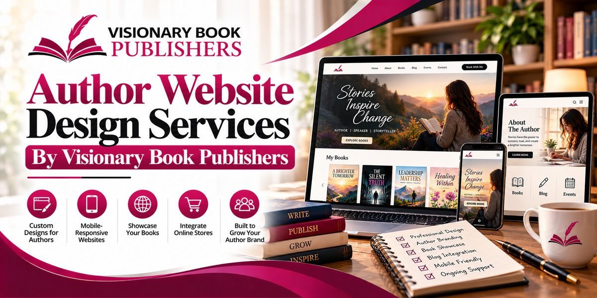 Author Website Design Services By Visionary Book Publishers